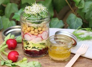 Receta: Tarro de Ensalada Detox tarro de ensalada detox alimentación receta vegana bueno y vegano