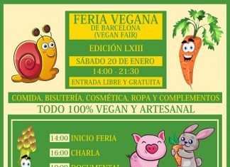 20 de Enero: LXIII Feria Vegana de Barcelona Feria Vegana Barcelona 20 Enero