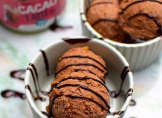 Helado vegano de chocolate. ¡Listo en 10 minutos! Receta: Helado de chocolate vegano. ¡Listo en 10 minutos!