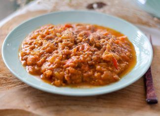 Chili de lentejas con soja Chili de lentejas con soja