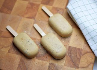 Polos veganos de café y coco con tahín Mini Polos