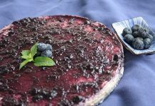 Receta: Cheesecake vegano de arándanos Receta: Cheesecake de arándanos