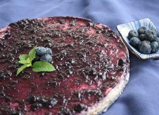 Receta: Cheesecake vegano de arándanos Receta: Cheesecake de arándanos
