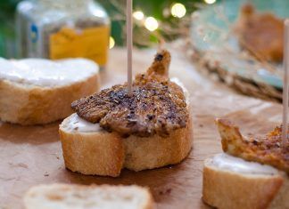 Receta: Montaditos de seta ostra Receta: Montaditos de seta ostra