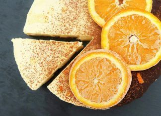 Receta: Cheesecake vegano de chocolate y naranja sin horno