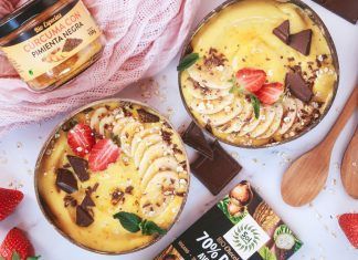 Receta: Smoothie bowl con cúrcuma y plátano Smoothie bowl con cúrcuma y plátano