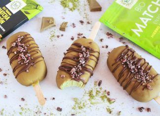Receta: Helado de té matcha y coco Helado de té matcha
