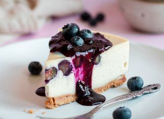 Receta: tarta de queso de chocolate blanco con arándanos tarta de queso de chocolate blanco con arándanos