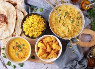 Receta: Thali indio vegano Receta: Thali indio vegano