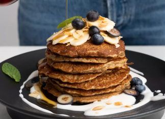 Receta: tortitas con yog natural de almendras de Abbot Kinney’s