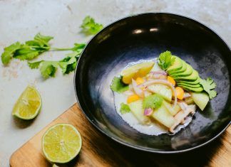 Receta: Ceviche de melón y mango ceviche