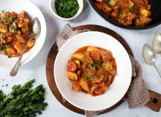 Receta: Caldereta de seitán caldereta de seitán