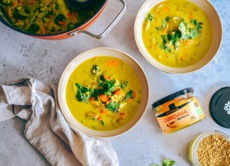 Receta: Sopa de cúrcuma y quinoa sopa de quinoa y cúrcuma