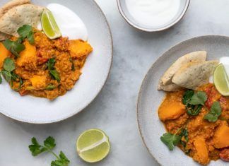 Receta: Curry de calabaza indio con especias y salsa de coco