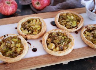 Receta: Hojaldre de puerro y manzana Hojaldre de puerro y manzana