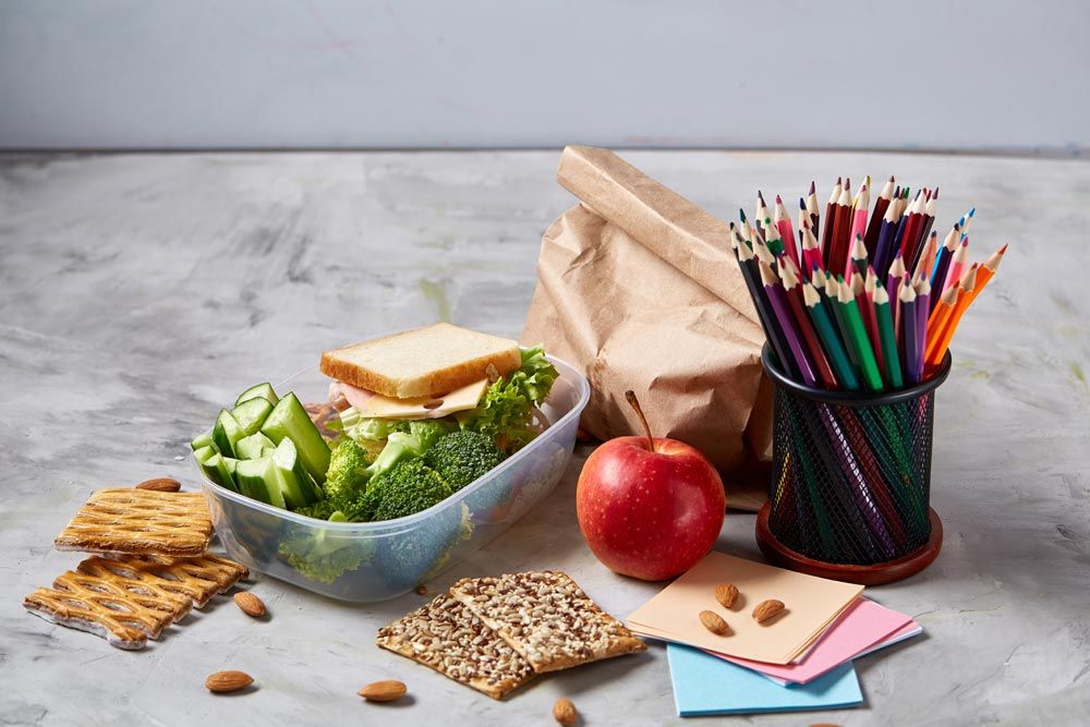 Menú escolar vegano