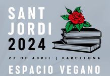 Parada vegana este Sant Jordi en Barcelona