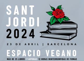 Parada vegana este Sant Jordi en Barcelona