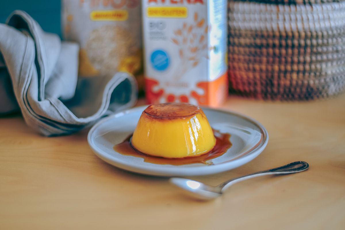 flan de avena