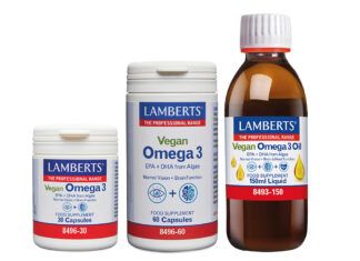 Nuevos Omega 3 veganos, de Lamberts® lamberts
