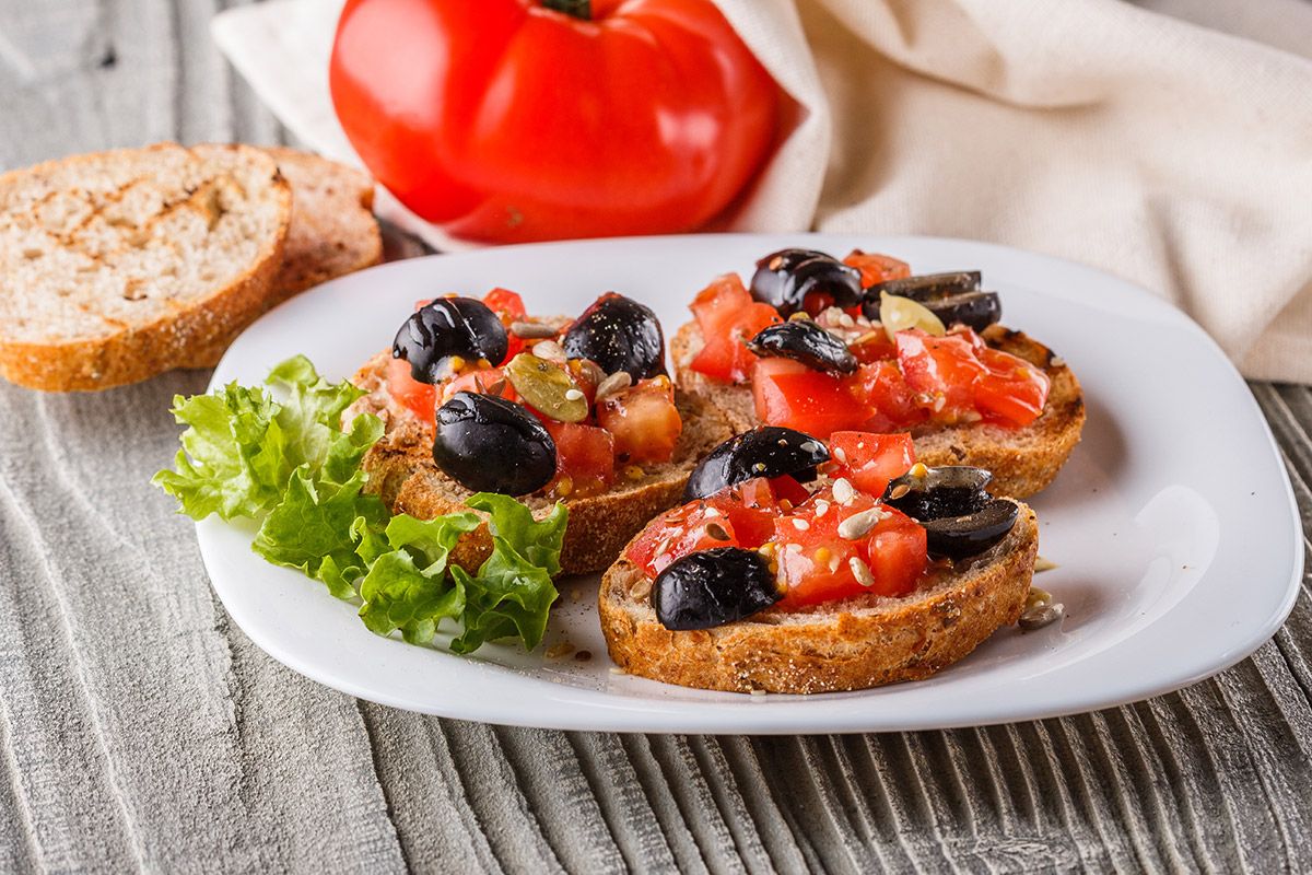 bruchettas veganas