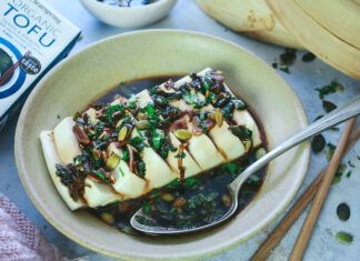 Receta: Tofu sedoso al vapor tofu sedoso al vapor