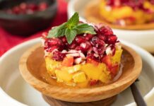 Receta: Un sabroso tartar de mango, tofu y pimiento tartar de mango