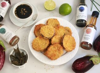 Receta: Berenjenas crujientes con salsa ponzu berenjenas crujientes