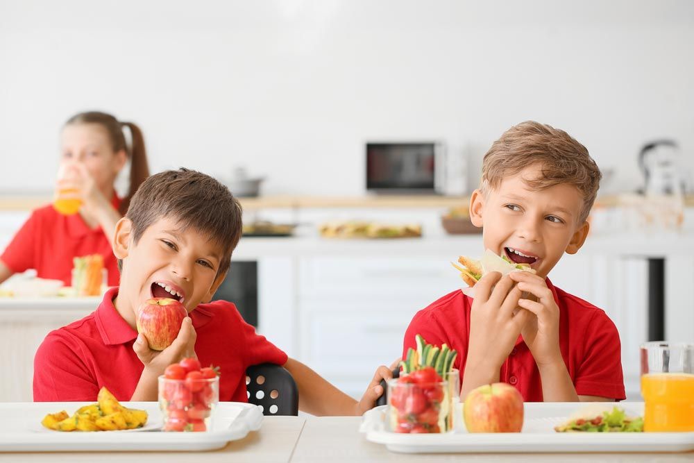 comidas escolares vegetales 