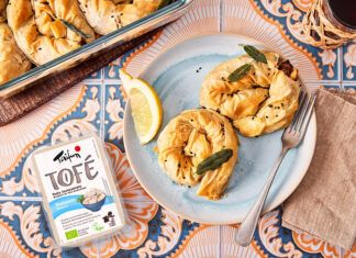Receta: Börek relleno de tofu fermentado y espinacas Börek relleno de tofu