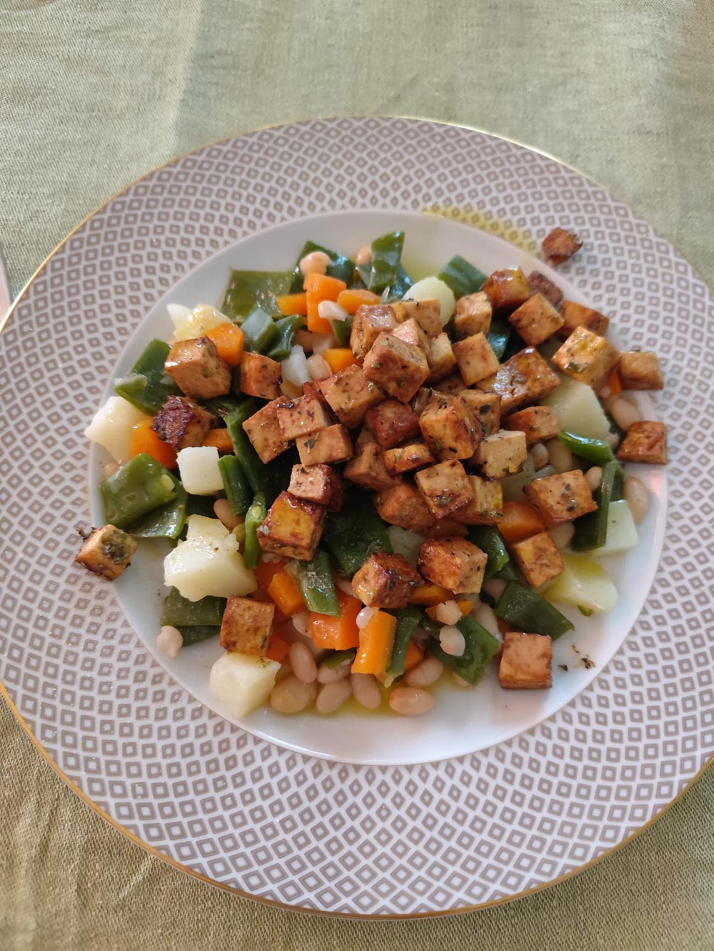 receta vegana con tofu