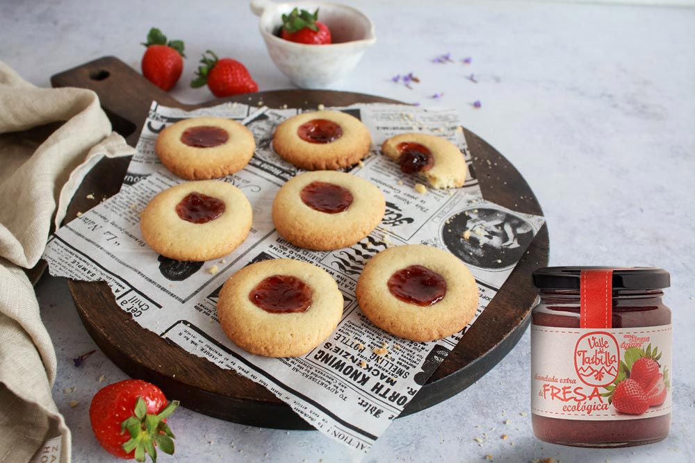 Receta de Galletas veganas con mermelada