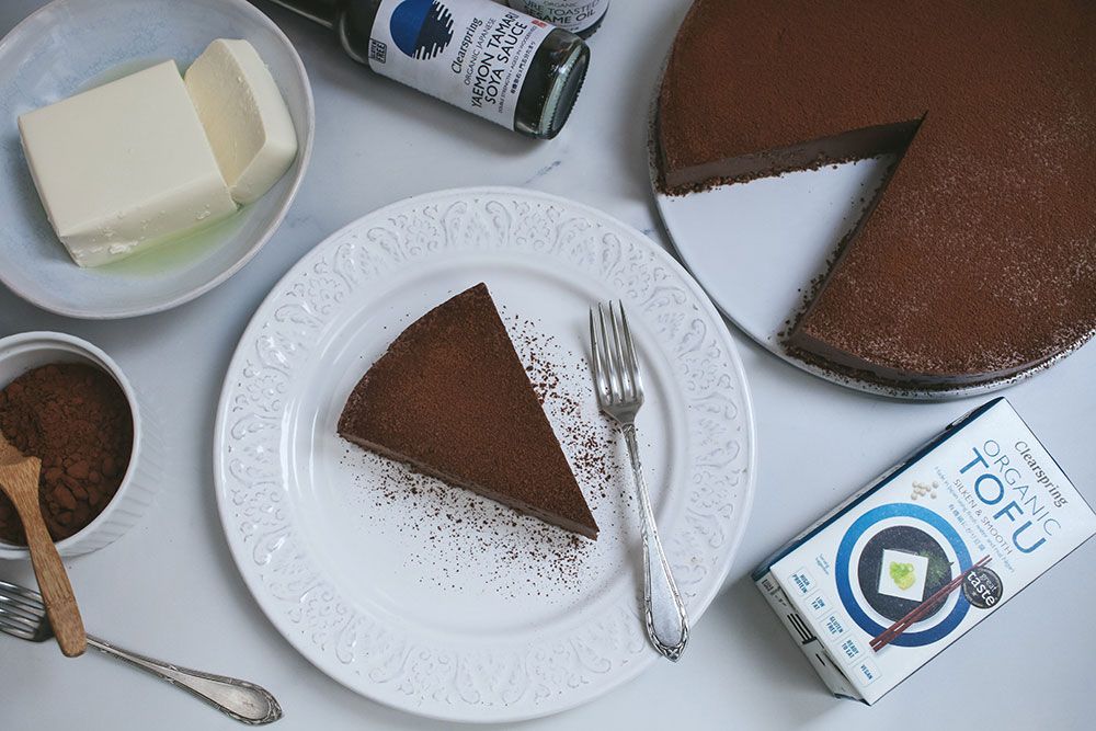 tarta de chocolate con tofu