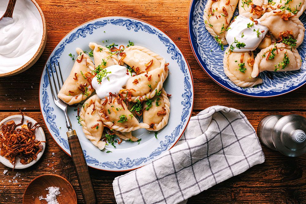 Pierogi vegano relleno