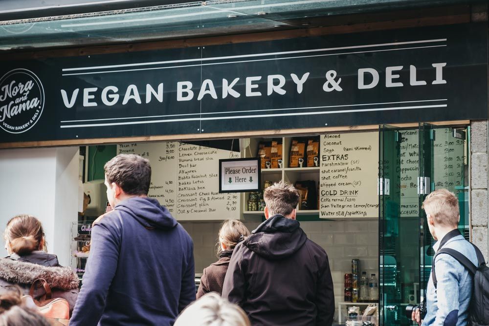 Deli vegano en Candem-Londres.