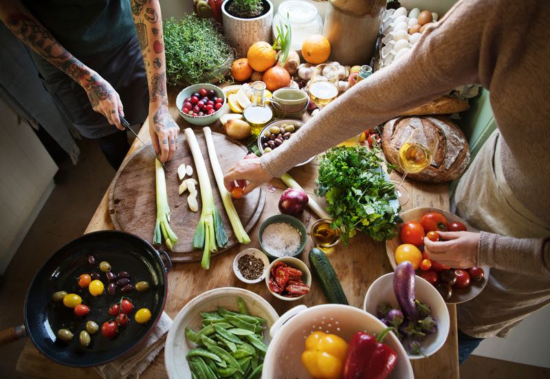 Vegetable preparation food