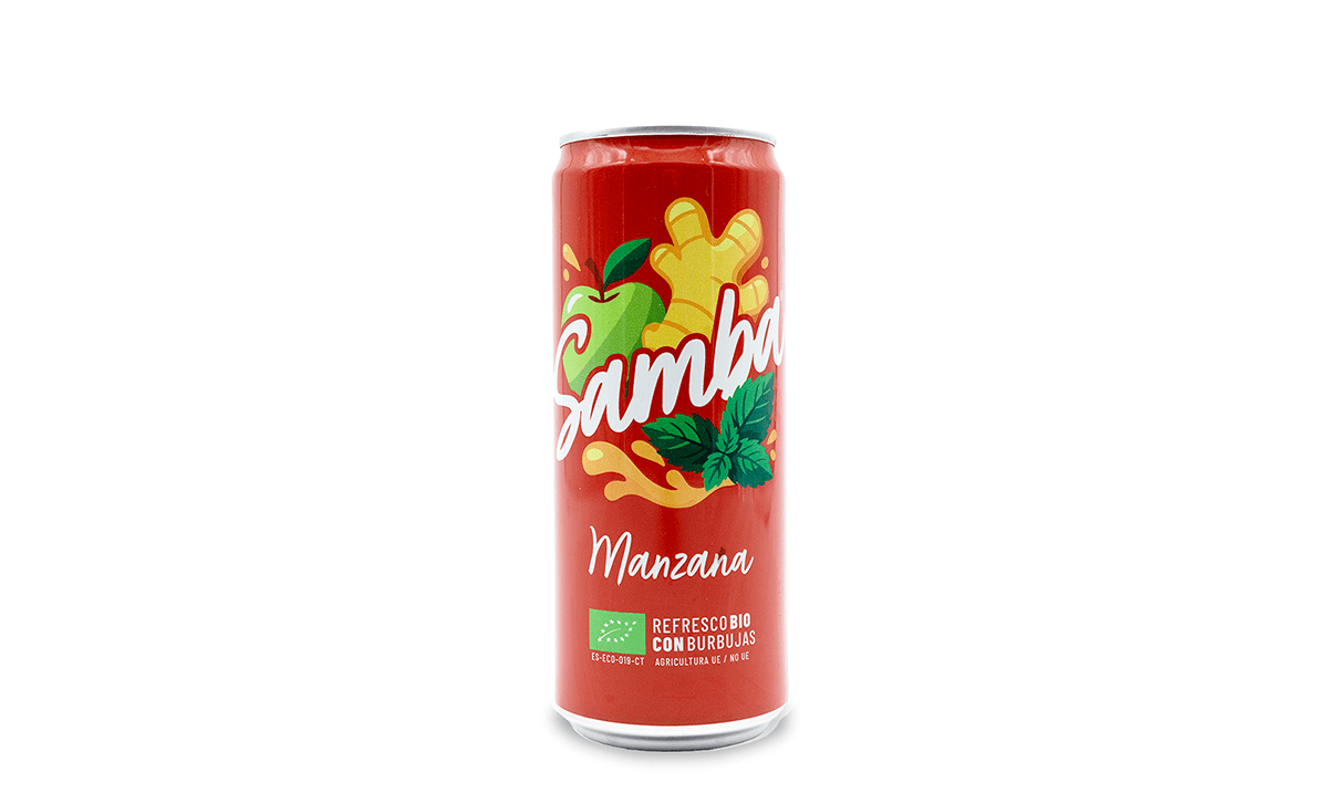 Samba, el refresco eco de manzana, de Good Bio Foods