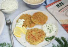 Receta: Hash browns con quinoa y salsa tártara