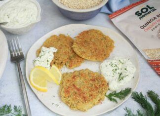 Receta: Hash browns con quinoa y salsa tártara