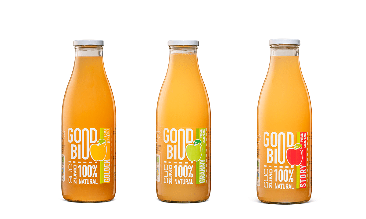 Zumos de manzana ecológicos, de Good Bio Foods