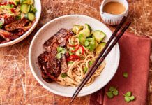 Receta: Fideos udon con salsa umami de tahini Taifun_Udon-Nudeln