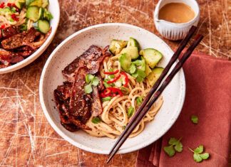 Receta: Fideos udon con salsa umami de tahini Taifun_Udon-Nudeln